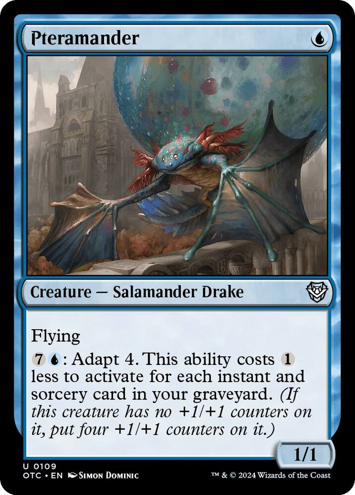 Pteramander 109 card from Commander: Outlaws of Thunder Junction