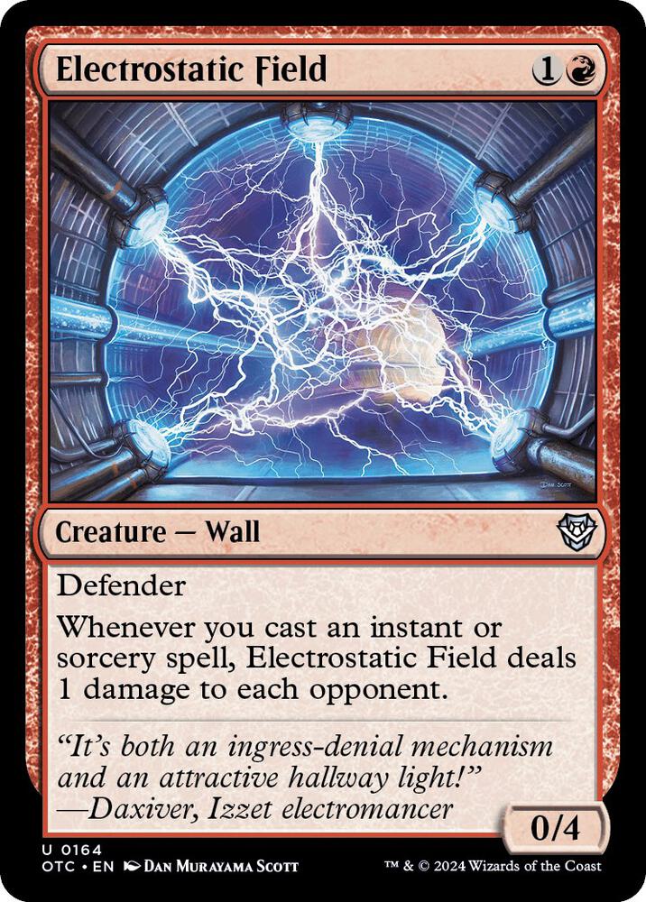 Electrostatic Field 164 card from Commander: Outlaws of Thunder Junction