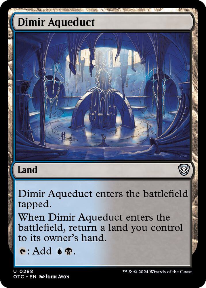 Dimir Aqueduct 288 card from Commander: Outlaws of Thunder Junction