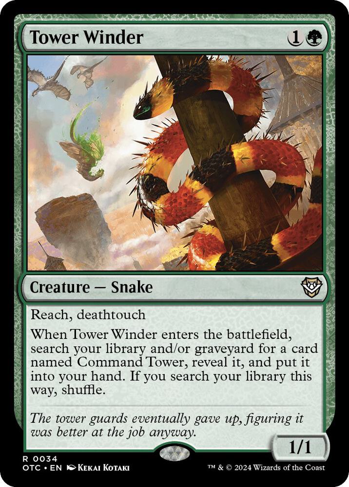Tower Winder 34 card from Commander: Outlaws of Thunder Junction
