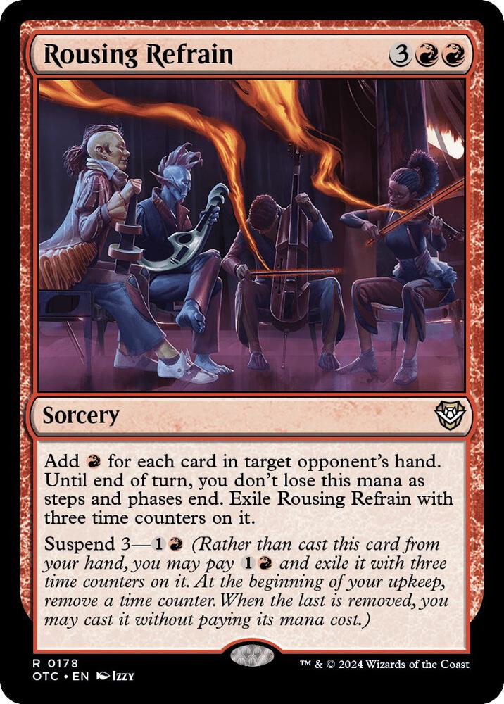Rousing Refrain 178 card from Commander: Outlaws of Thunder Junction