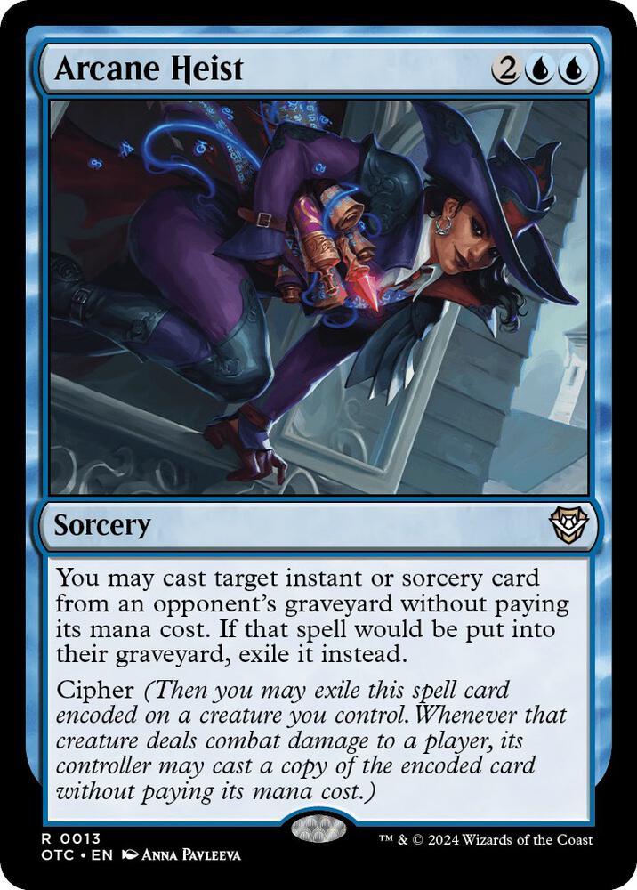 Arcane Heist 13 card from Commander: Outlaws of Thunder Junction