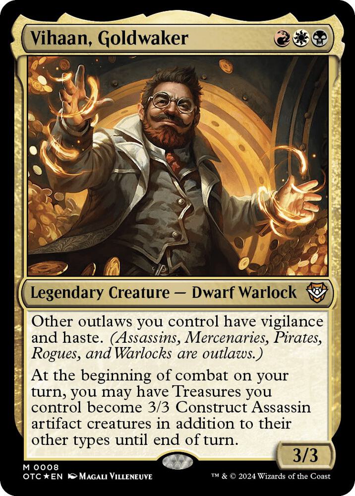 Vihaan, Goldwaker 8 card from Commander: Outlaws of Thunder Junction