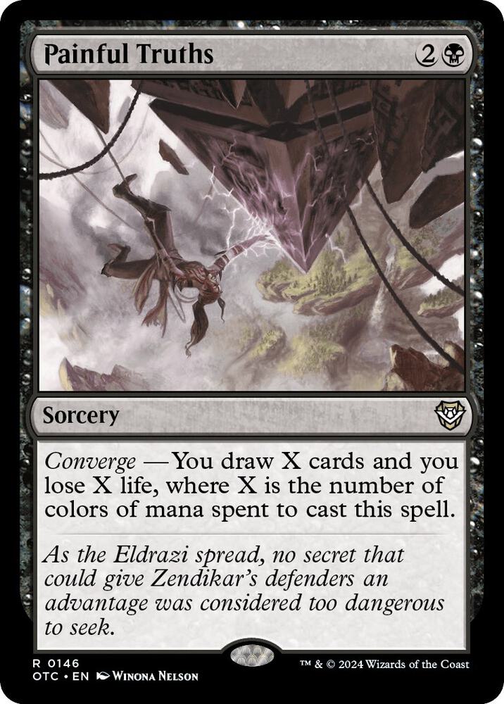 Painful Truths 146 card from Commander: Outlaws of Thunder Junction