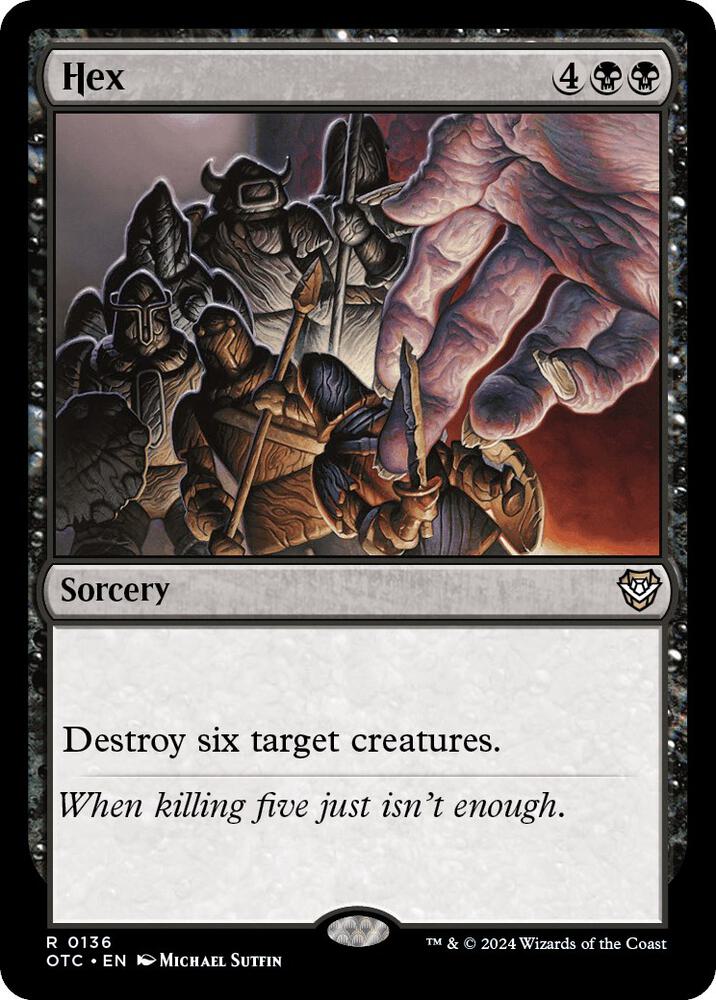 Hex 136 card from Commander: Outlaws of Thunder Junction