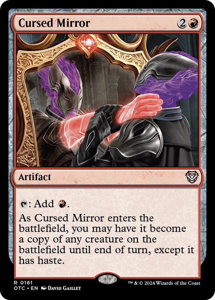 Cursed Mirror 161 card from Commander: Outlaws of Thunder Junction