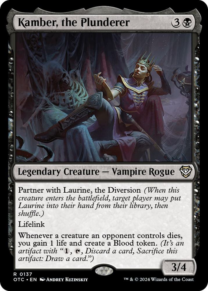 Kamber, the Plunderer 137 card from Commander: Outlaws of Thunder Junction