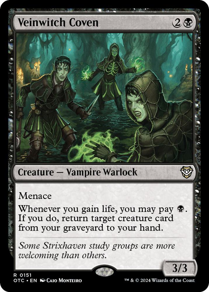 Veinwitch Coven 151 card from Commander: Outlaws of Thunder Junction