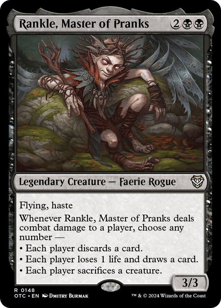 Rankle, Master of Pranks 148 card from Commander: Outlaws of Thunder Junction