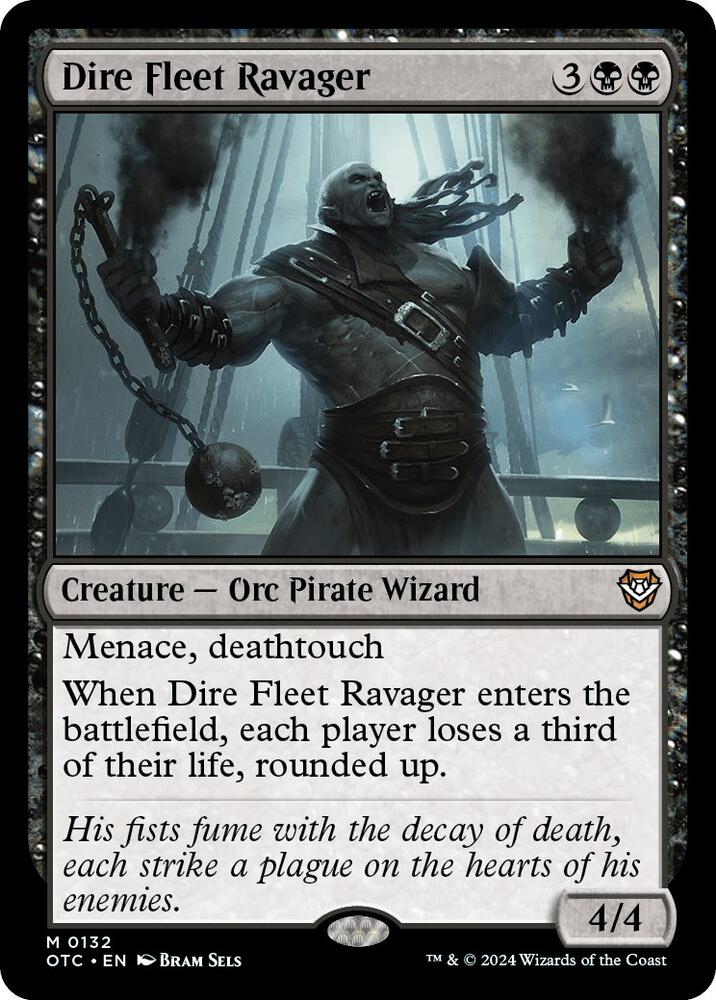 Dire Fleet Ravager 132 card from Commander: Outlaws of Thunder Junction
