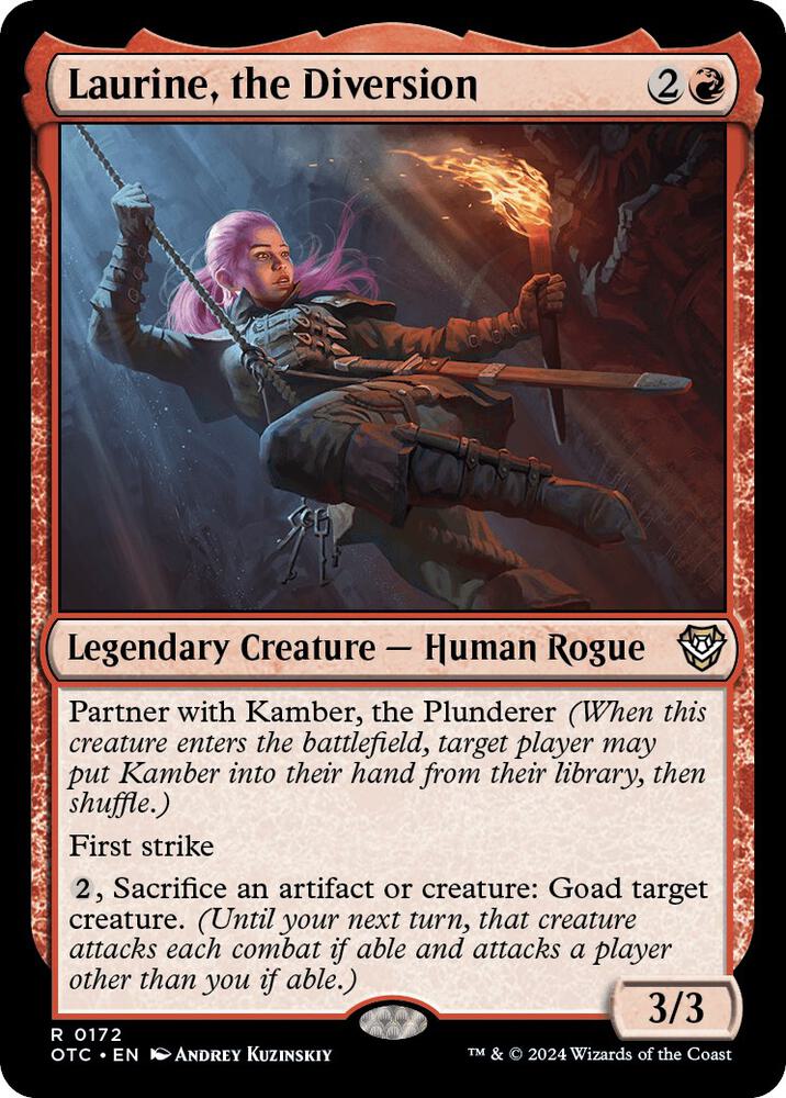 Laurine, the Diversion 172 card from Commander: Outlaws of Thunder Junction