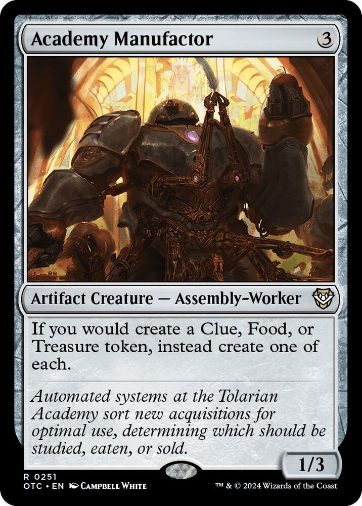Academy Manufactor 251 card from Commander: Outlaws of Thunder Junction