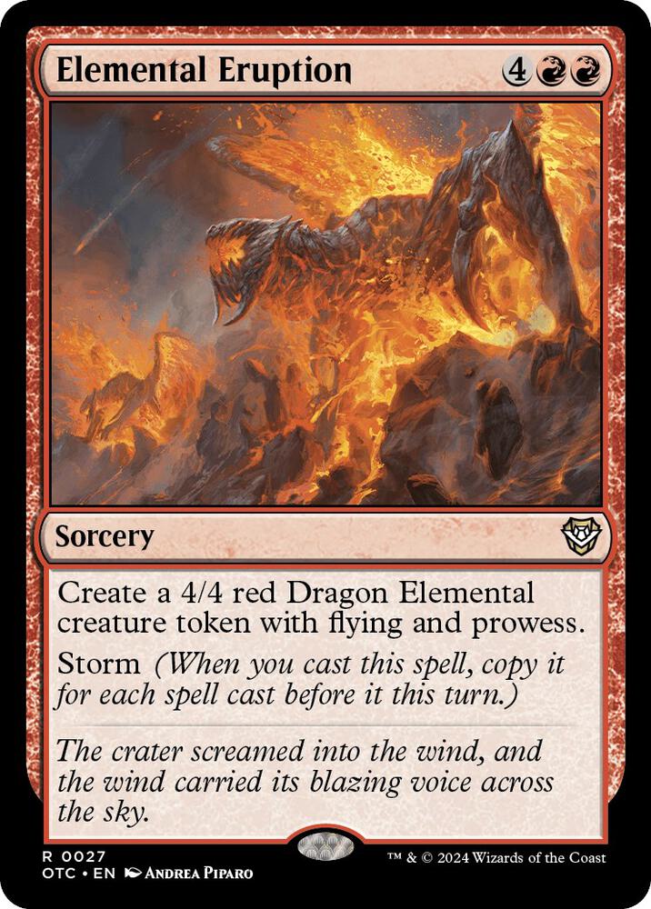 Elemental Eruption 27 card from Commander: Outlaws of Thunder Junction