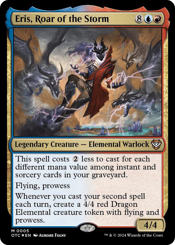 Eris, Roar of the Storm 5 card from Commander: Outlaws of Thunder Junction