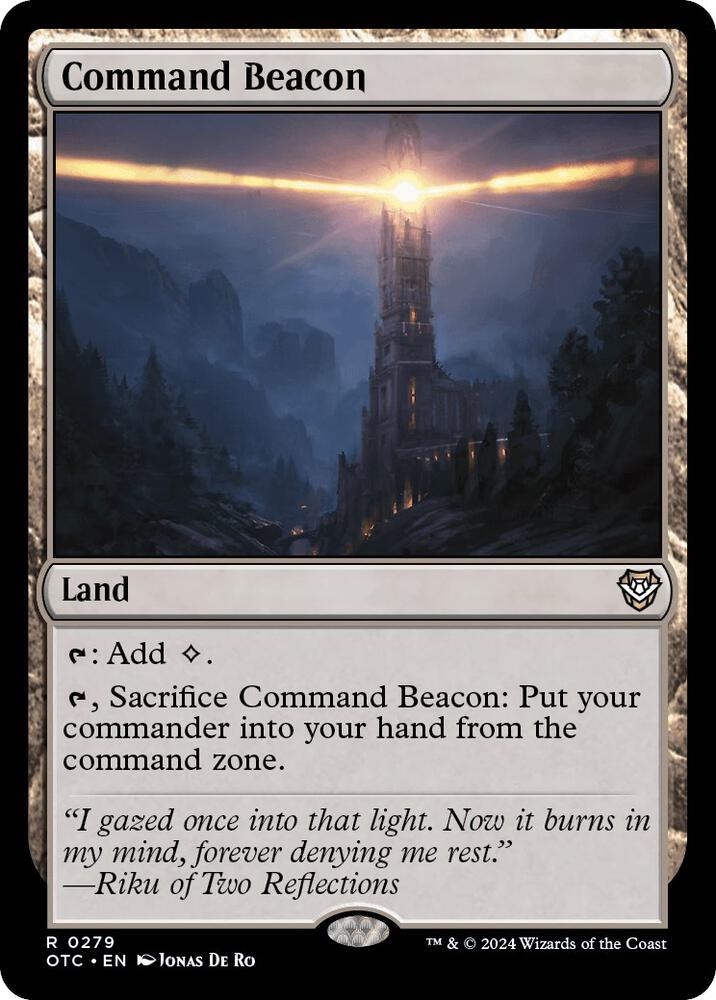 Command Beacon 279 card from Commander: Outlaws of Thunder Junction