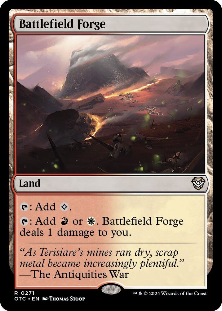Battlefield Forge 271 card from Commander: Outlaws of Thunder Junction