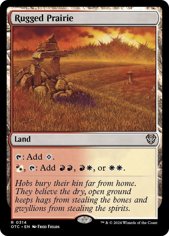 Rugged Prairie 314 card from Commander: Outlaws of Thunder Junction