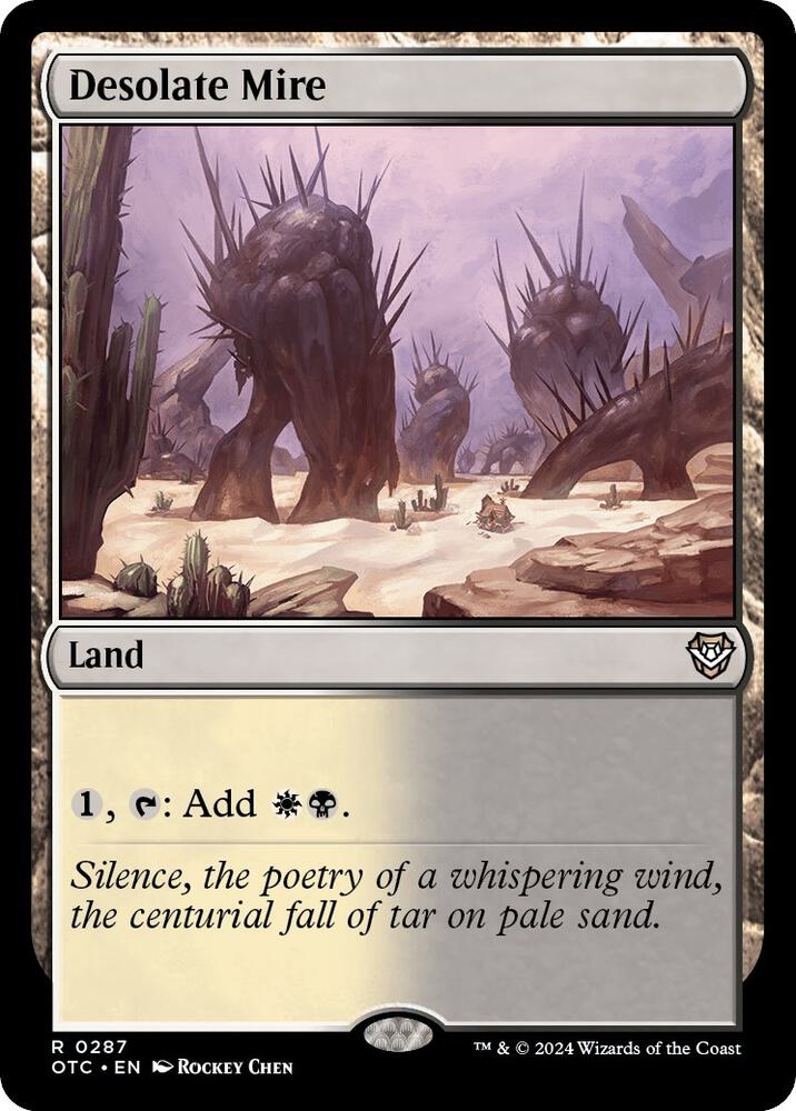 Desolate Mire 287 card from Commander: Outlaws of Thunder Junction