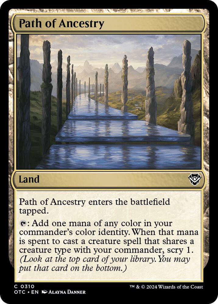 Path of Ancestry 310 card from Commander: Outlaws of Thunder Junction