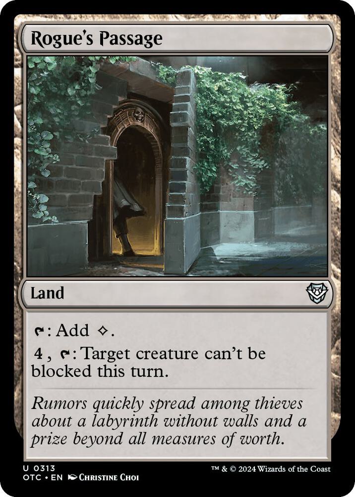 Rogue's Passage 313 card from Commander: Outlaws of Thunder Junction