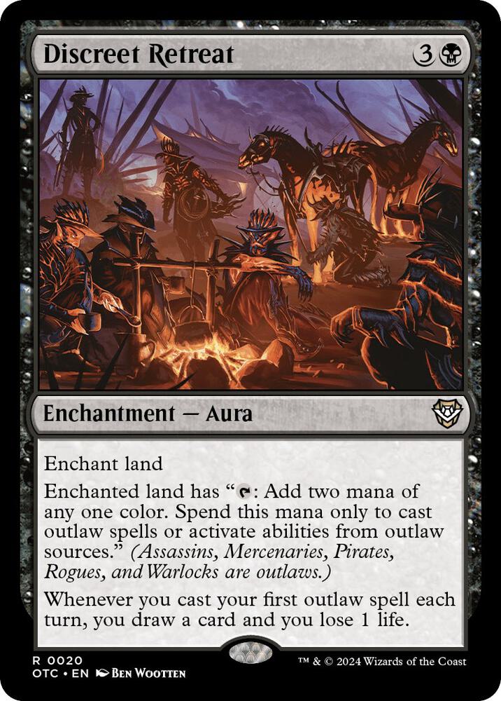 Discreet Retreat 20 card from Commander: Outlaws of Thunder Junction
