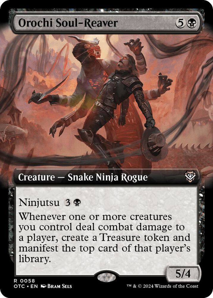 Orochi Soul-Reaver (Extended Art) 58 card from Commander: Outlaws of Thunder Junction