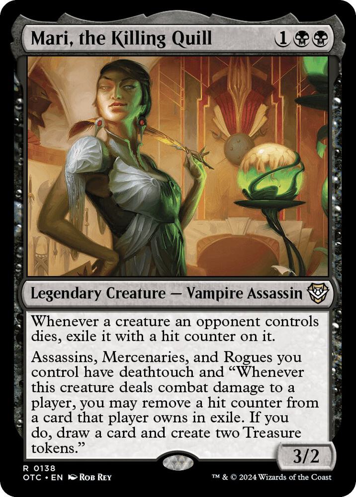 Mari, the Killing Quill 138 card from Commander: Outlaws of Thunder Junction