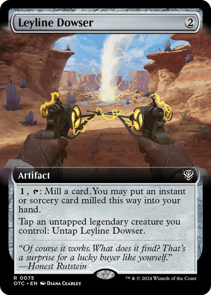 Leyline Dowser (Extended Art) 75 card from Commander: Outlaws of Thunder Junction
