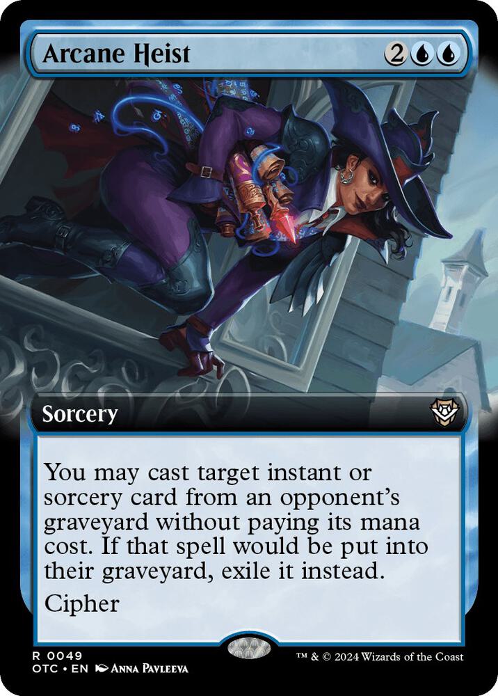 Arcane Heist (Extended Art) 49 card from Commander: Outlaws of Thunder Junction