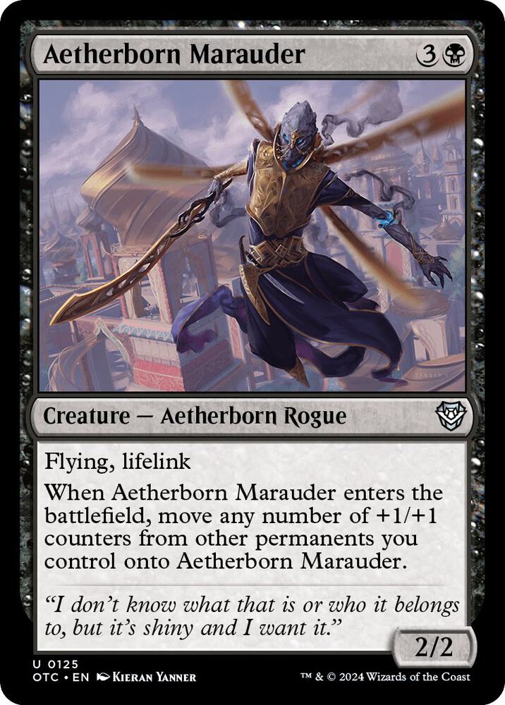 Aetherborn Marauder 125 card from Commander: Outlaws of Thunder Junction