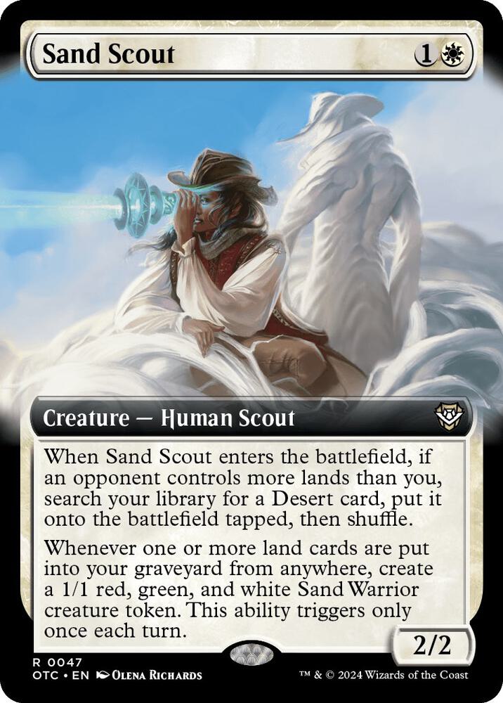 Sand Scout (Extended Art) 47 card from Commander: Outlaws of Thunder Junction