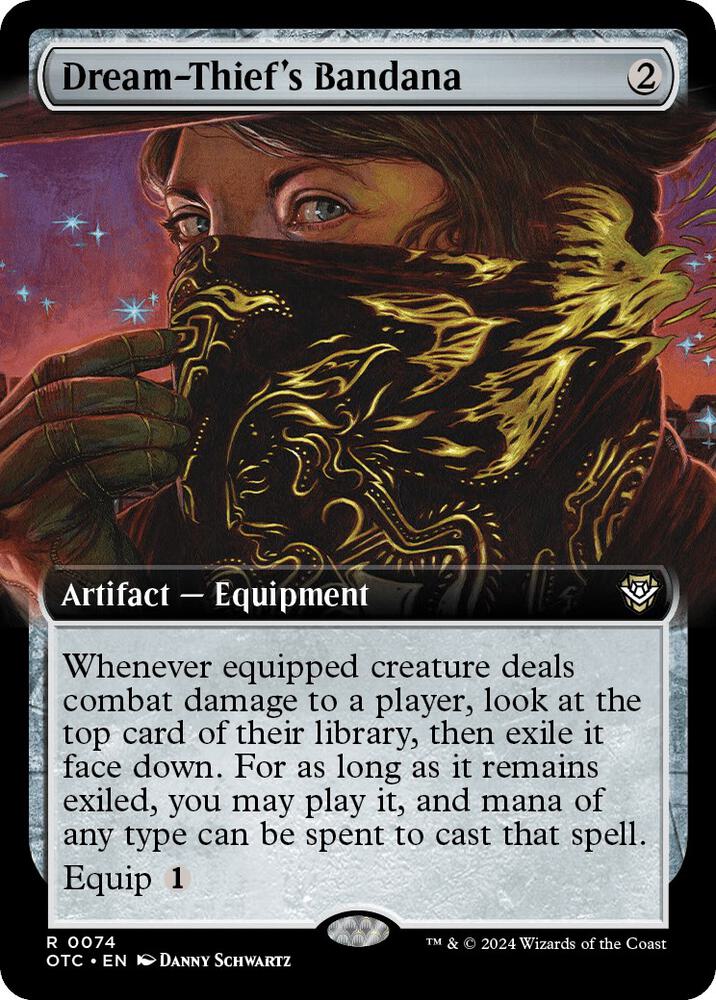 Dream-Thief's Bandana (Extended Art) 74 card from Commander: Outlaws of Thunder Junction