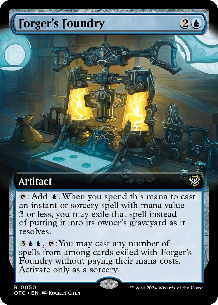 Forger's Foundry (Extended Art) 50 card from Commander: Outlaws of Thunder Junction
