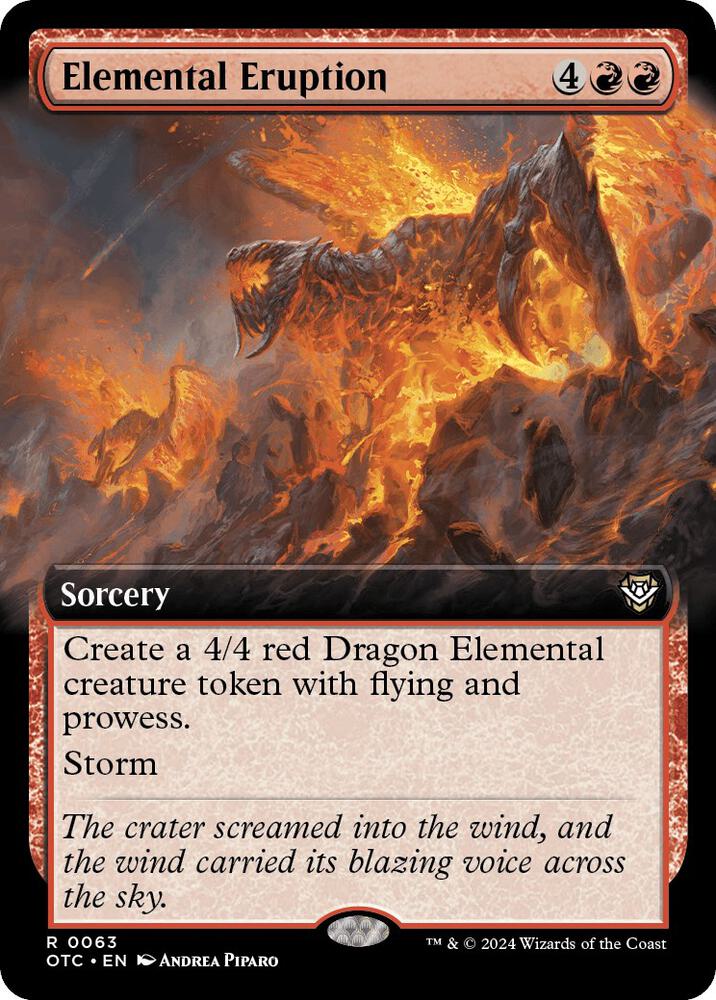Elemental Eruption (Extended Art) 63 card from Commander: Outlaws of Thunder Junction