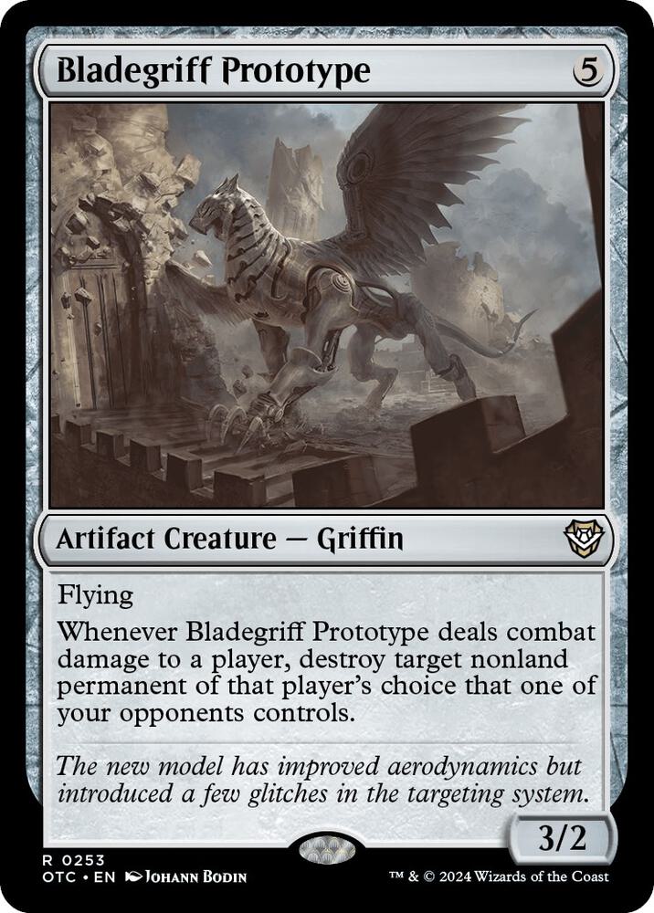 Bladegriff Prototype 253 card from Commander: Outlaws of Thunder Junction