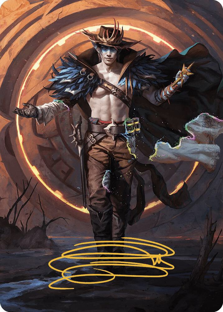 Oko, the Ringleader Art Card (29/54) (Gold-Stamped Signature) card from Art Series: Outlaws of Thunder Junction