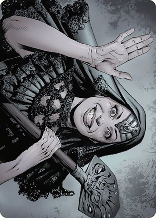 Gisa, the Hellraiser Art Card 51 card from Art Series: Outlaws of Thunder Junction
