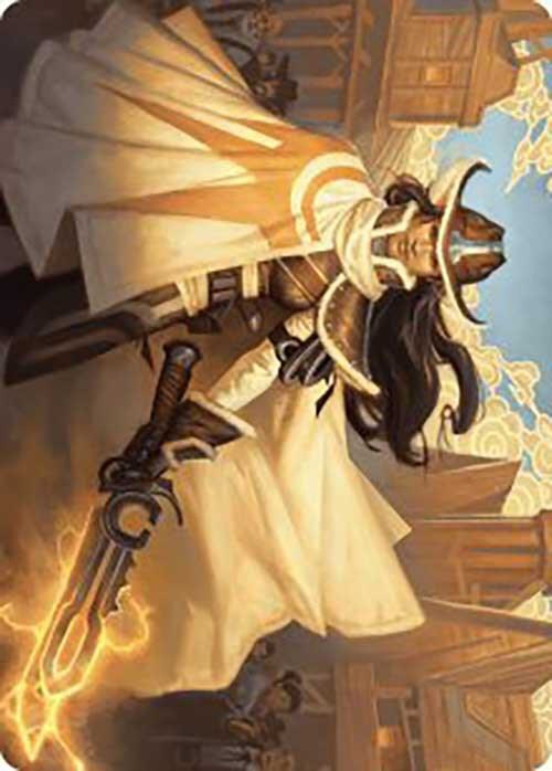 Omenport Vigilante Art Card 3 card from Art Series: Outlaws of Thunder Junction