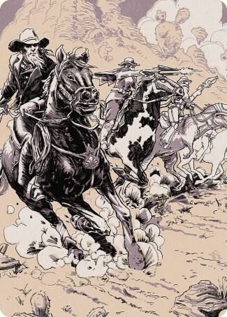 Overwhelming Forces Art Card 40 card from Art Series: Outlaws of Thunder Junction