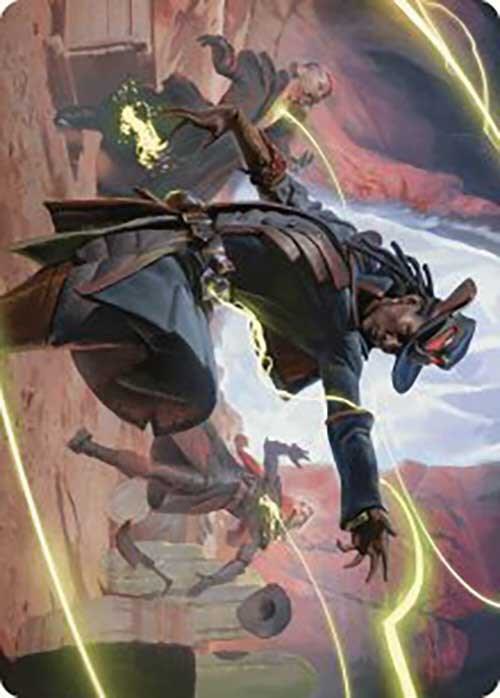 Lilah, Undefeated Slickshot Art Card 26 card from Art Series: Outlaws of Thunder Junction