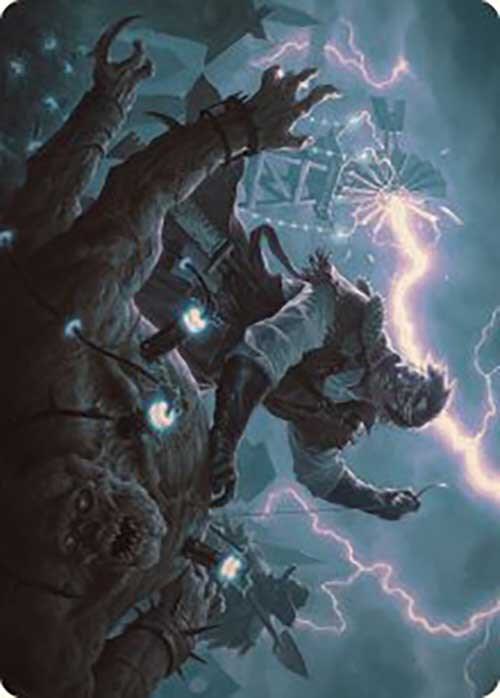 Geralf, the Fleshwright Art Card 5 card from Art Series: Outlaws of Thunder Junction