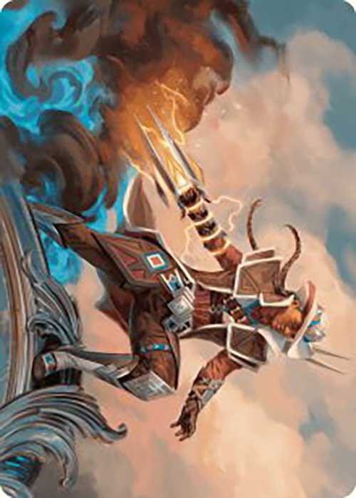 Annie Flash, the Veteran Art Card 17 card from Art Series: Outlaws of Thunder Junction