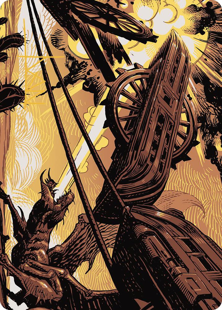 Cruel Ultimatum Art Card (Gold-Stamped Signature) 43 card from Art Series: Outlaws of Thunder Junction
