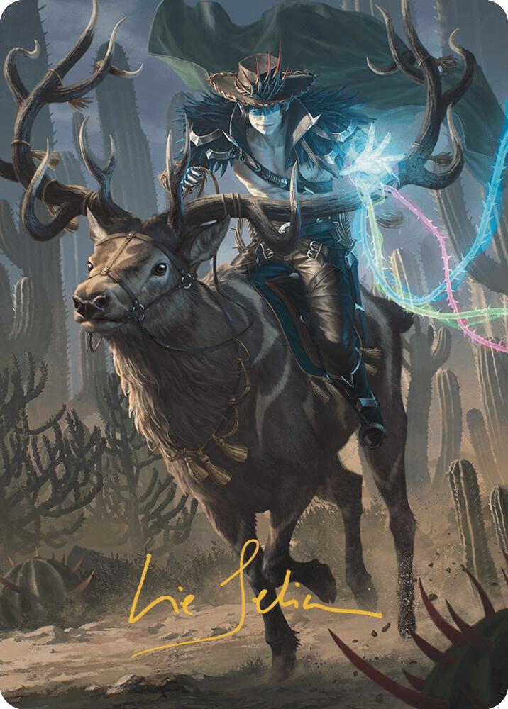 Oko, the Ringleader Art Card (54/54) (Gold-Stamped Signature) card from Art Series: Outlaws of Thunder Junction