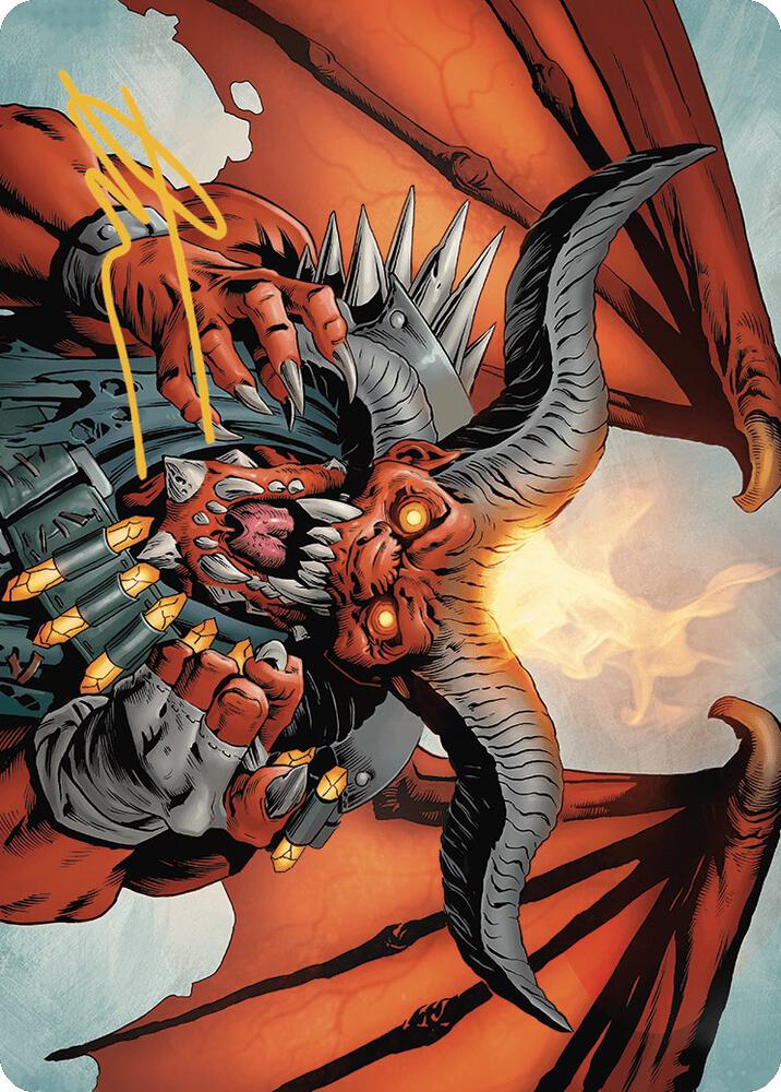Rakdos, the Muscle Art Card (Gold-Stamped Signature) 53 card from Art Series: Outlaws of Thunder Junction