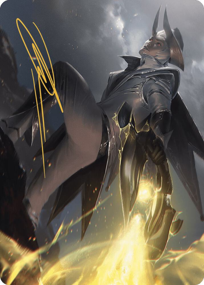 Ruthless Lawbringer Art Card (Gold-Stamped Signature) 32 card from Art Series: Outlaws of Thunder Junction