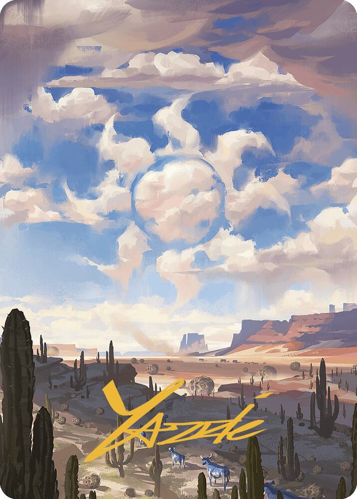 Plains Art Card (Gold-Stamped Signature) 36 card from Art Series: Outlaws of Thunder Junction