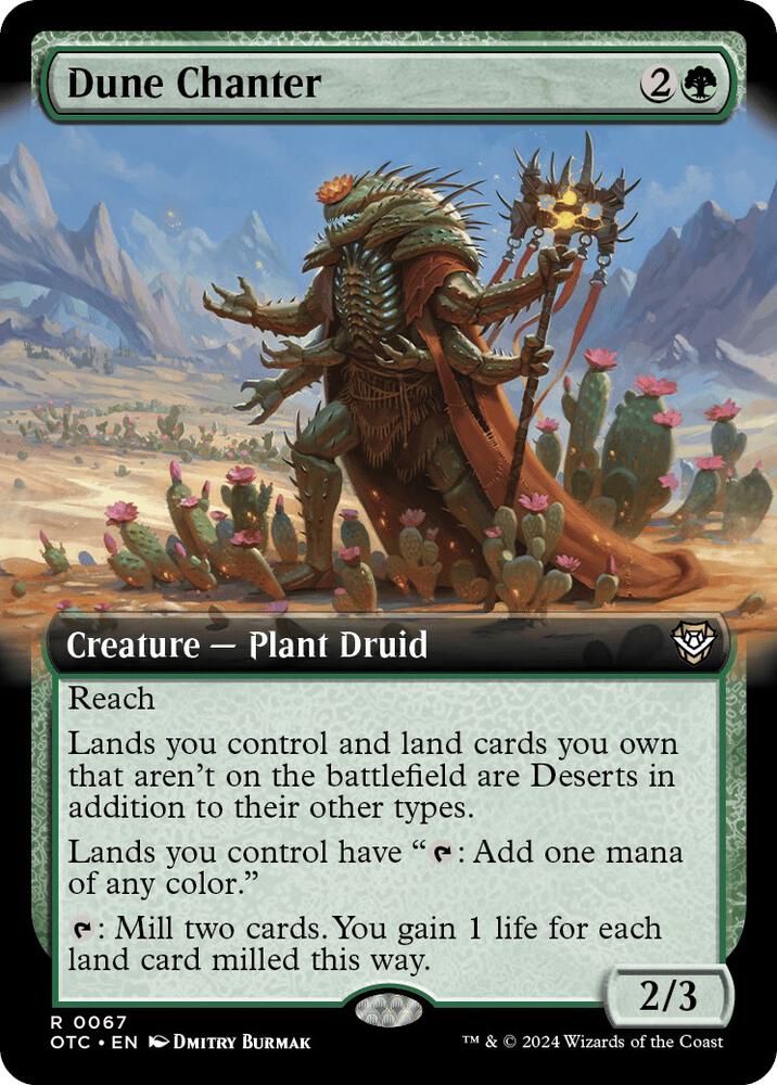 Dune Chanter (Extended Art) 67 card from Commander: Outlaws of Thunder Junction