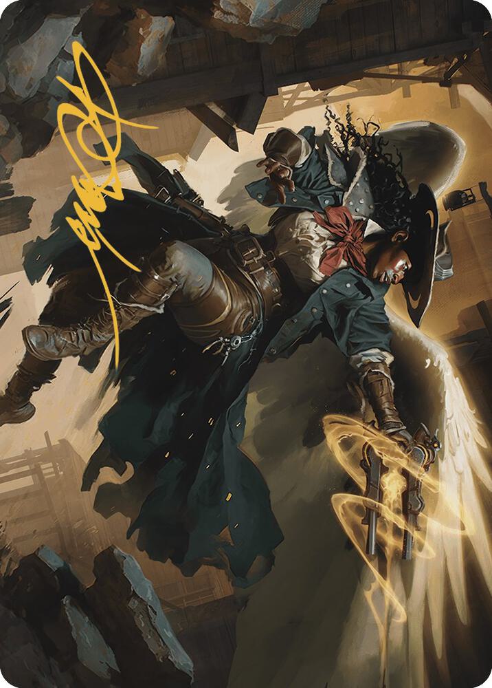 Archangel of Tithes Art Card (Gold-Stamped Signature) 1 card from Art Series: Outlaws of Thunder Junction