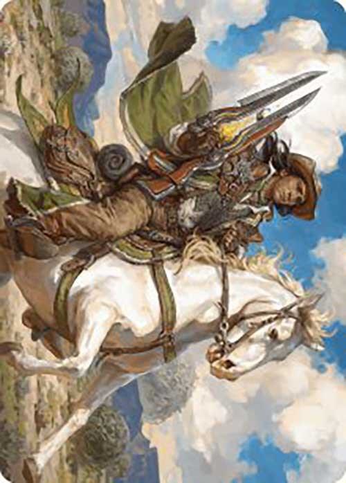 Wylie Duke, Atiin Hero Art Card 35 card from Art Series: Outlaws of Thunder Junction